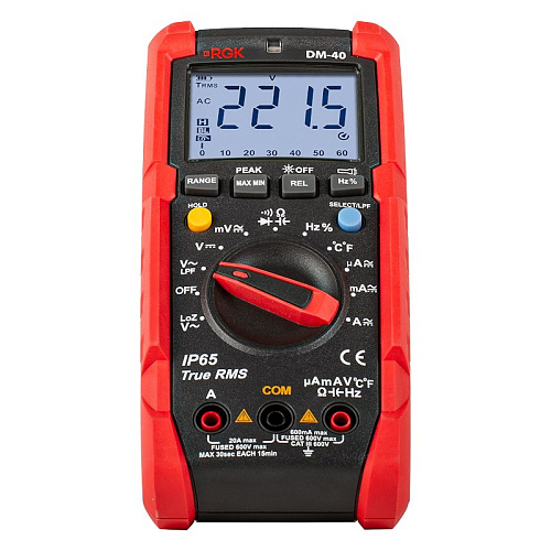 Цифровой мультиметр RGK DM-40 с поверкой