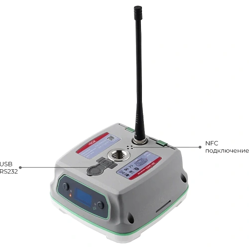 Комплект GNSS-приёмник RGK SR1 с контроллером RGK SC100 и вехой RGK GLS 24