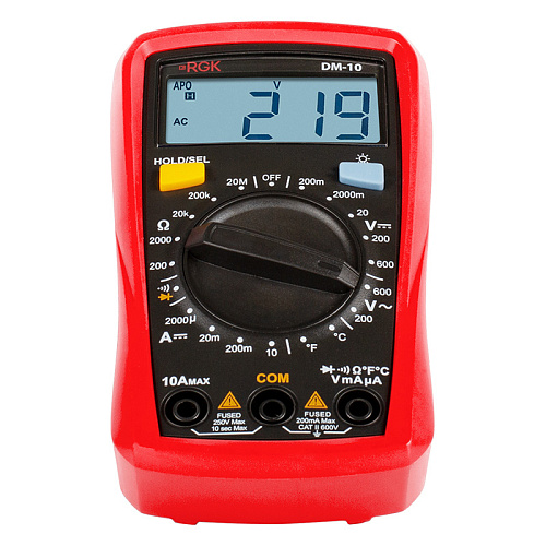 Цифровой мультиметр RGK DM-10 с поверкой
