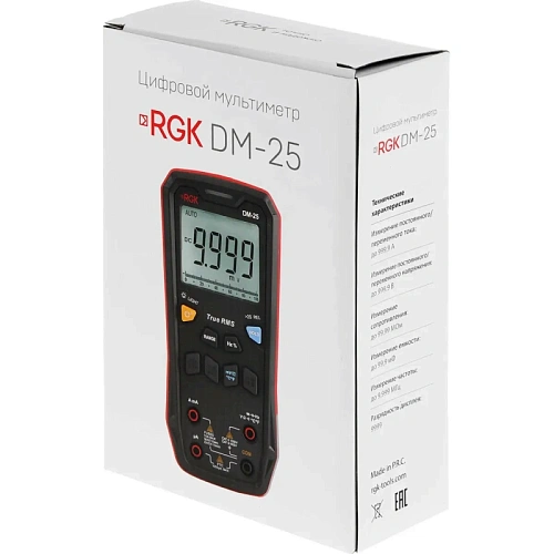 Цифровой мультиметр RGK DM-25 + поверка