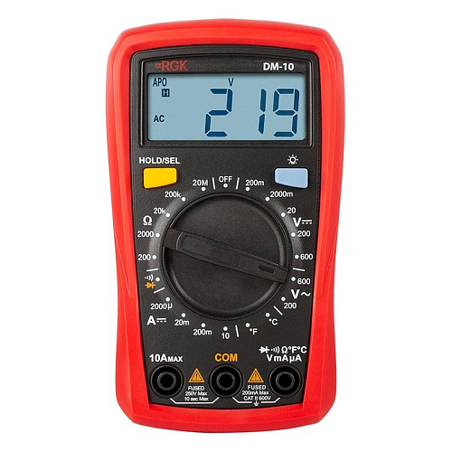 Цифровой мультиметр RGK DM-10 с поверкой