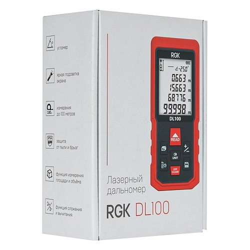 Лазерный дальномер RGK DL100